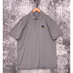 Johnnie O Polo Shirt Large Mens Game Day Performance Golden State Warriors